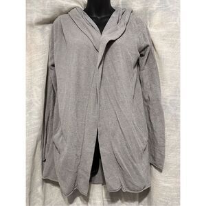 Beautiful Barefoot Dreams Circle Cardigan Cozy Chic Lite gray Soft Small Great C